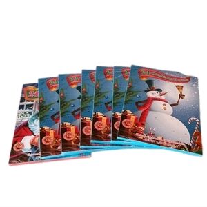 Festive Snowman Advent 7 Pkgs Christmas Milk Chocolate 24 Days Holiday Calendars